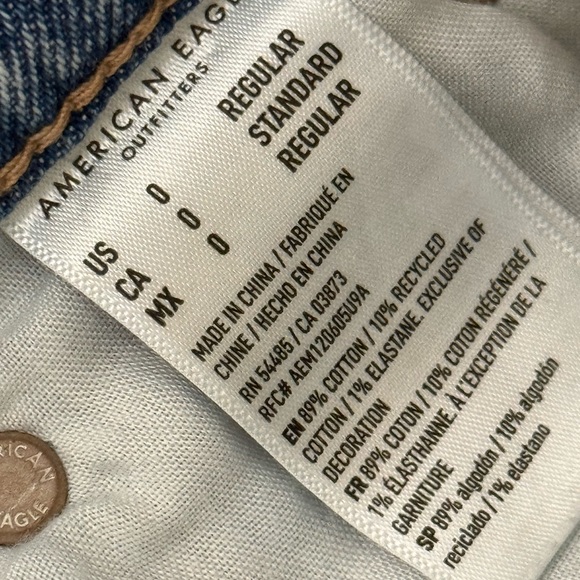American eagle outfitters super high rise ankle straight leg jeans - Picture 5 of 8
